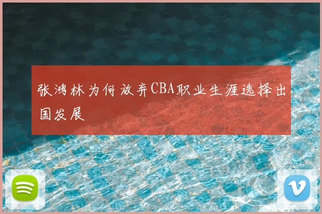 张鸿林为何放弃CBA职业生涯选择出国发展