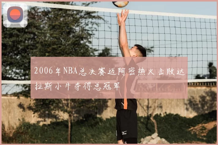 2006年NBA总决赛迈阿密热火击败达拉斯小牛夺得总冠军